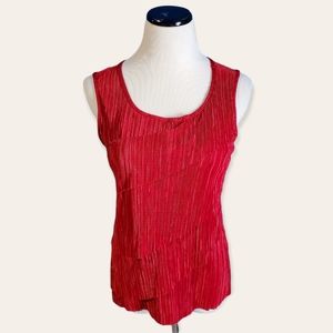 Christopher & Banks Red Layered Tank